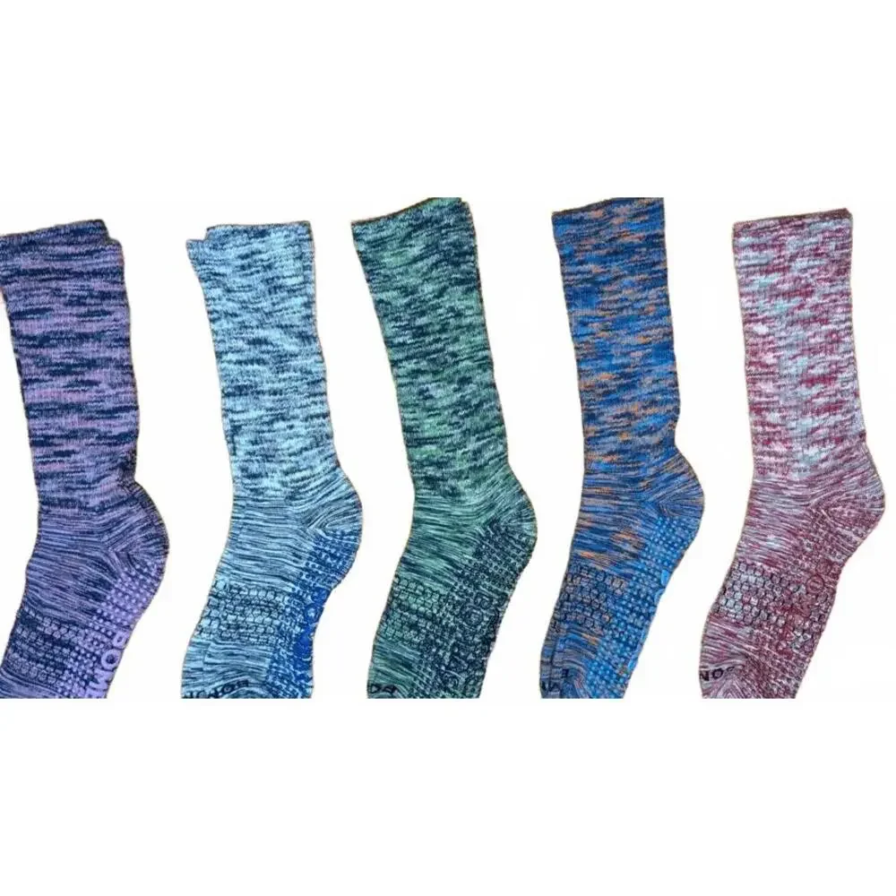 NWOT 4 Pairs BOMBAS Performance Gripper Honeycomb Crew Socks L 8-12